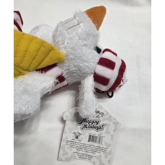 Multipet Loofa Snowman Dog Toy Large 18" Squeaker NWT - Picture 5 of 6